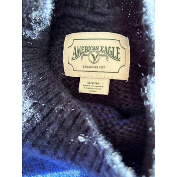 American Eagle Women's Blue Hombre Sweater Size Medium - Picture 6 of 8